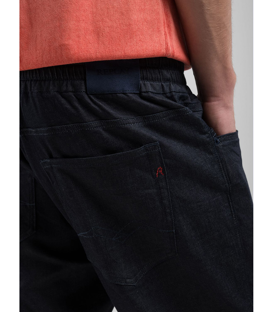 リラックステーパードLANNY Touch denim 詳細画像 ダークブルー 7